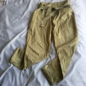 Olive green cargo pants